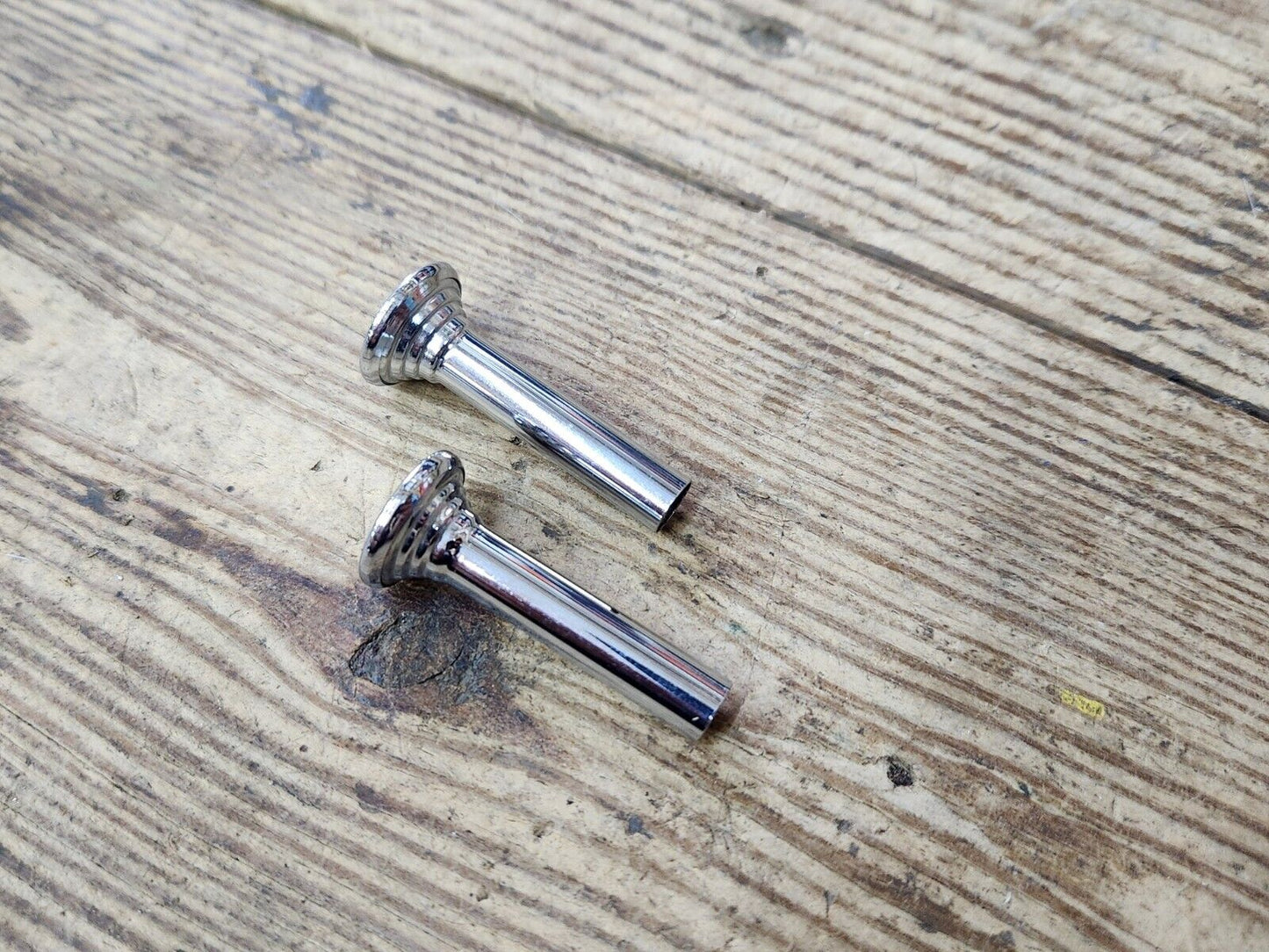 1960's Buick Olds Pontiac Chevy Chrome Metal Door Panel Lock Stem Pull Knobs GM