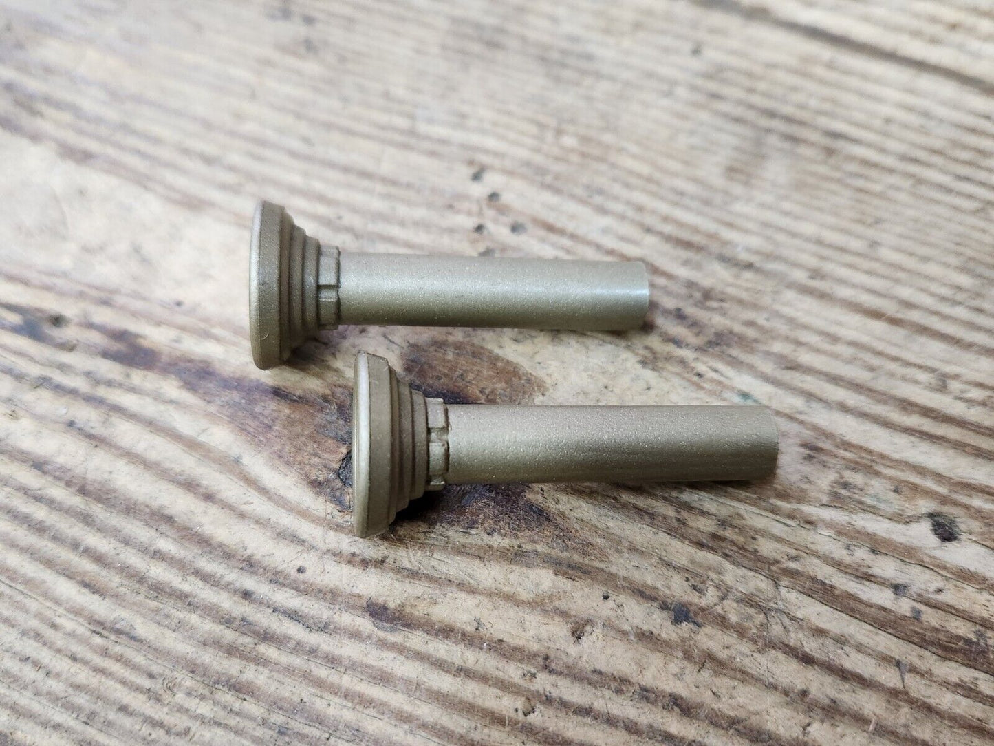 1960's Buick Olds Pontiac Chevy Cadillac Gold Door Panel Lock Stem Pull Knobs GM