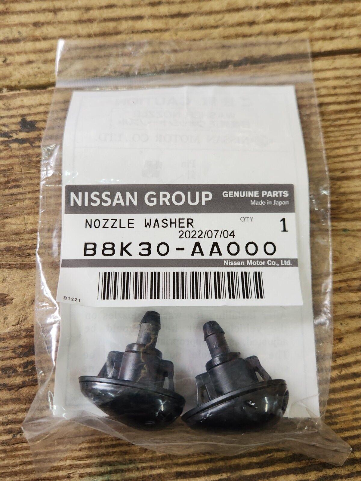 NISSAN GENUINE Skyline R34 ER34 ENR34 HR34 BNR34 Washer Nozzle 2-Set B8K30-AA000