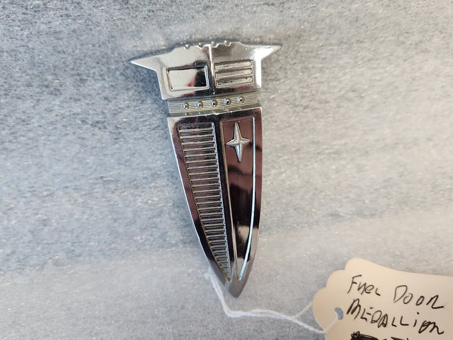 1960 Pontiac Bonneville & Ventura Fuel Door Ornament Emblem Badge OEM 4782696