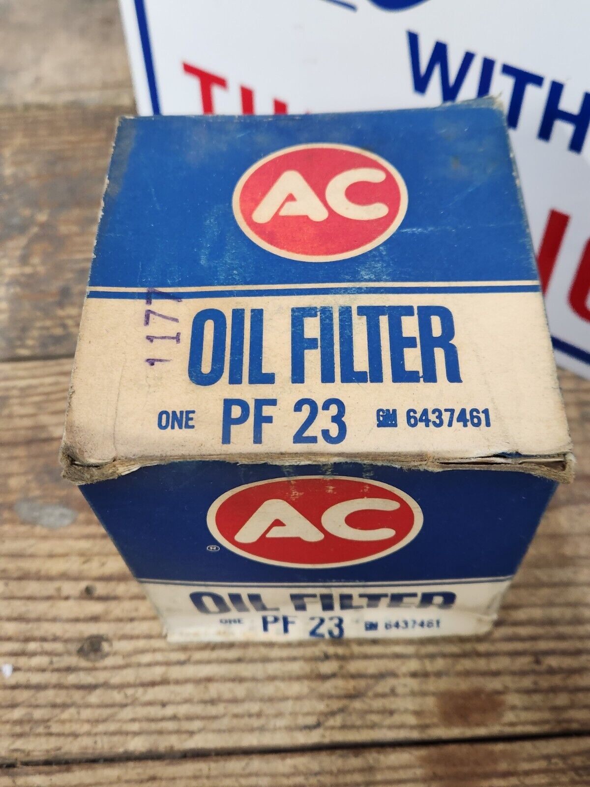 NOS OEM PF23 Oil Filter 1967 Pontiac All V8 - # 6437461 - One Year '67 FREE SHIP