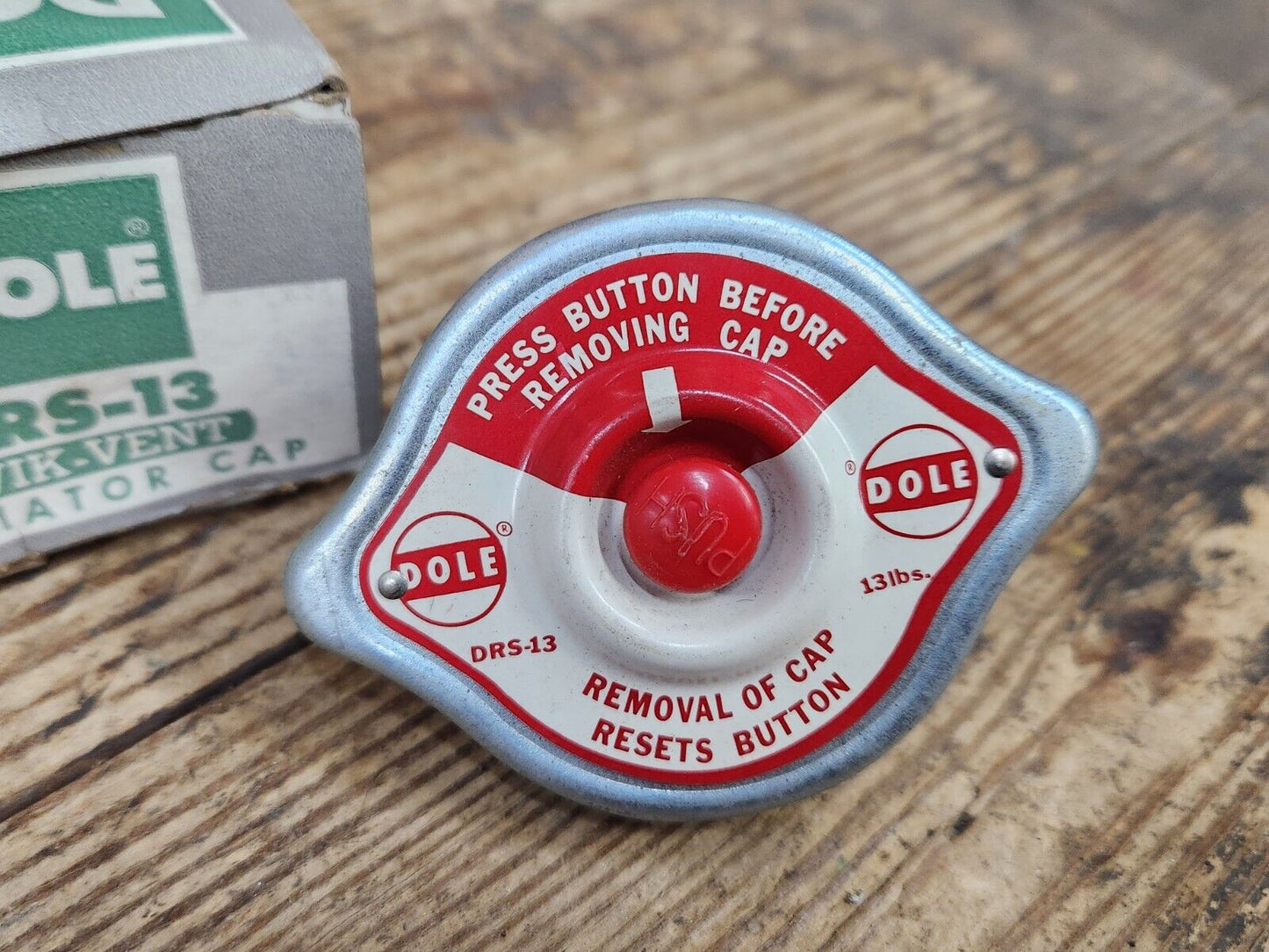 1955-1966 Chrysler Desoto Dodge Plymouth Packard Studebaker DRS-13 Radiator Cap