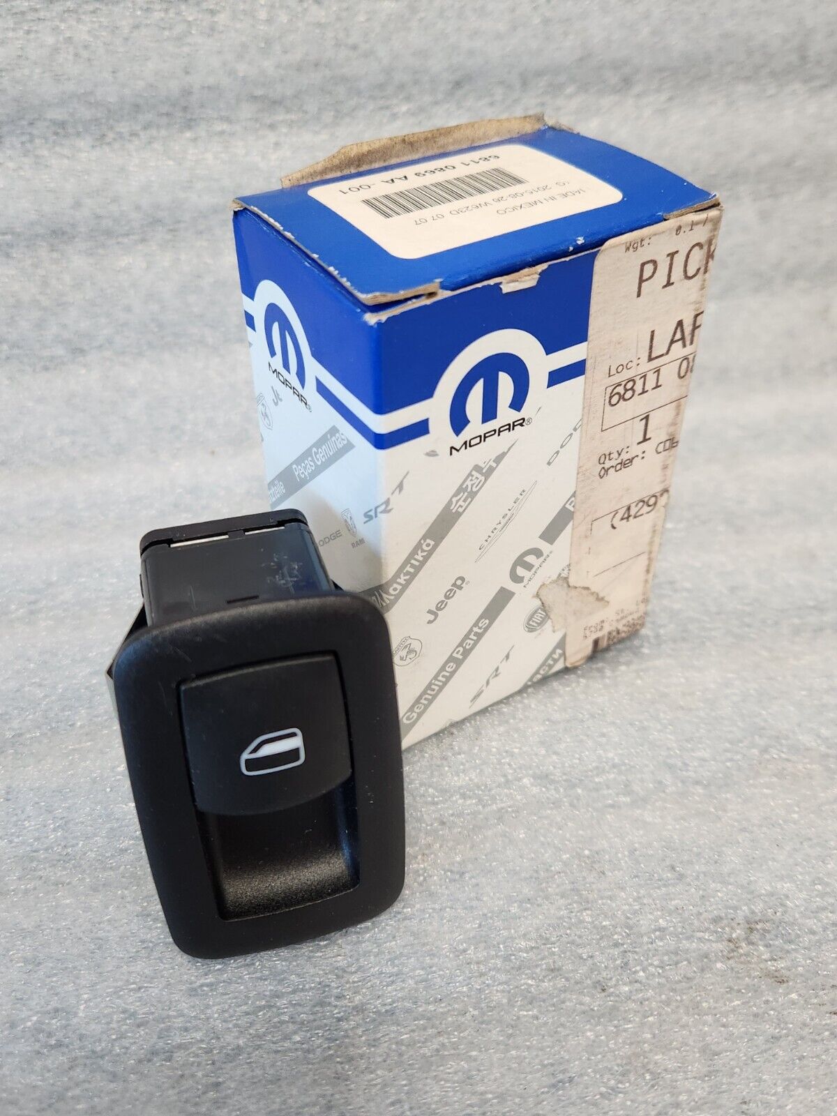 NEW OEM 2012-2020 Dodge Grand Caravan Rear Door Window Switch L or R 68110869AA
