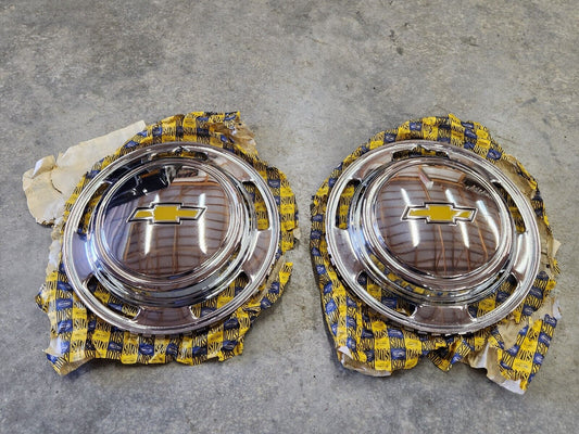 NOS OEM Pair 1972 1973 1974 1975 CHEVROLET Chevy LUV Wheel Cover Hubcap 14"