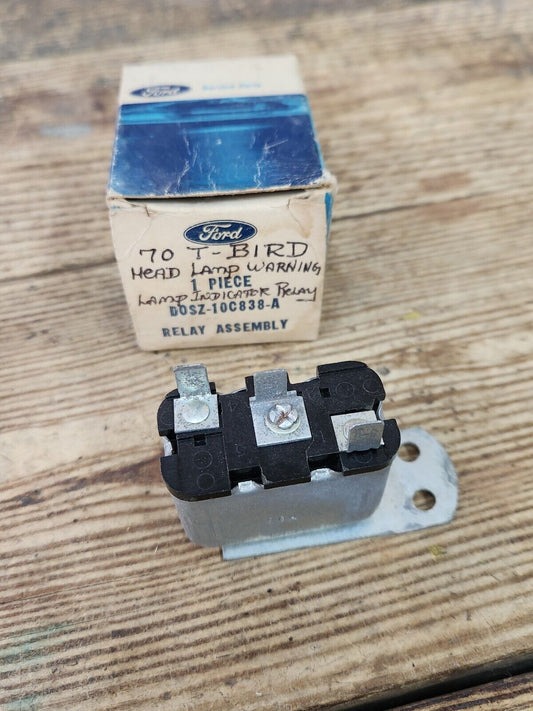 NOS OEM 1970 Ford Thunderbird 1970-71 Lincoln Mark Headlight Warning Lamp Relay