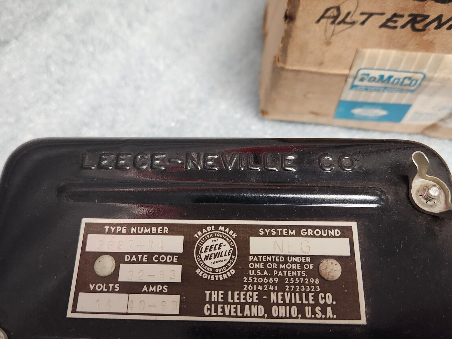 NOS 1962 - 1965 FORD FAIRLANE GALAXIE & MERCURY VOLTAGE REGULATOR C2AZ-10316-B