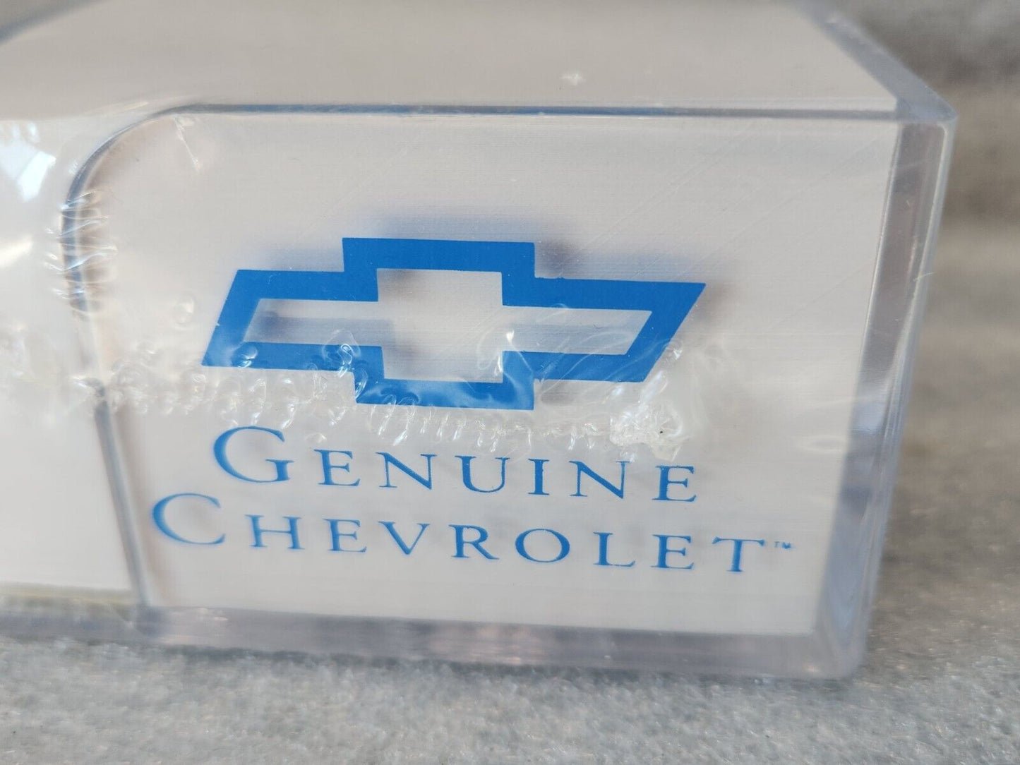 Vintage Genuine Chevrolet sticky notes Desktop holder Dealership Promo NEW