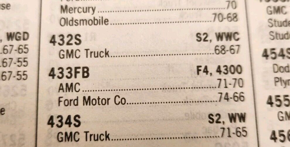 NEW 70-71 AMC 66-74 FORD 4300 4 BARREL 4BBL CARBURETOR REBUILD KIT MADE IN USA