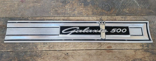 OEM 1964 FORD GALAXIE 500 EXTERIOR TRIM WITH EMBLEM SCRIPT TRUNK FINISH PANEL RH