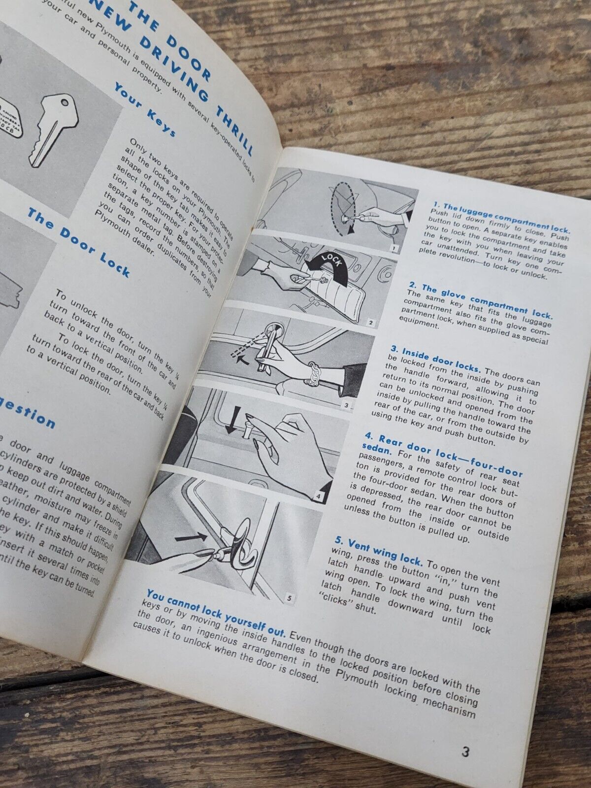 1954 PLYMOUTH OWNERS MANUAL FIRST EDITION P55101 GREAT CONDITION COMPLETE