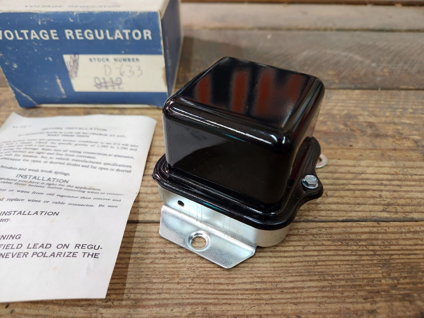 NEW 1963-1968 PONTIAC 1963 TEMPEST VOLTAGE REGULATOR MFG #9112 NORS USA MADE