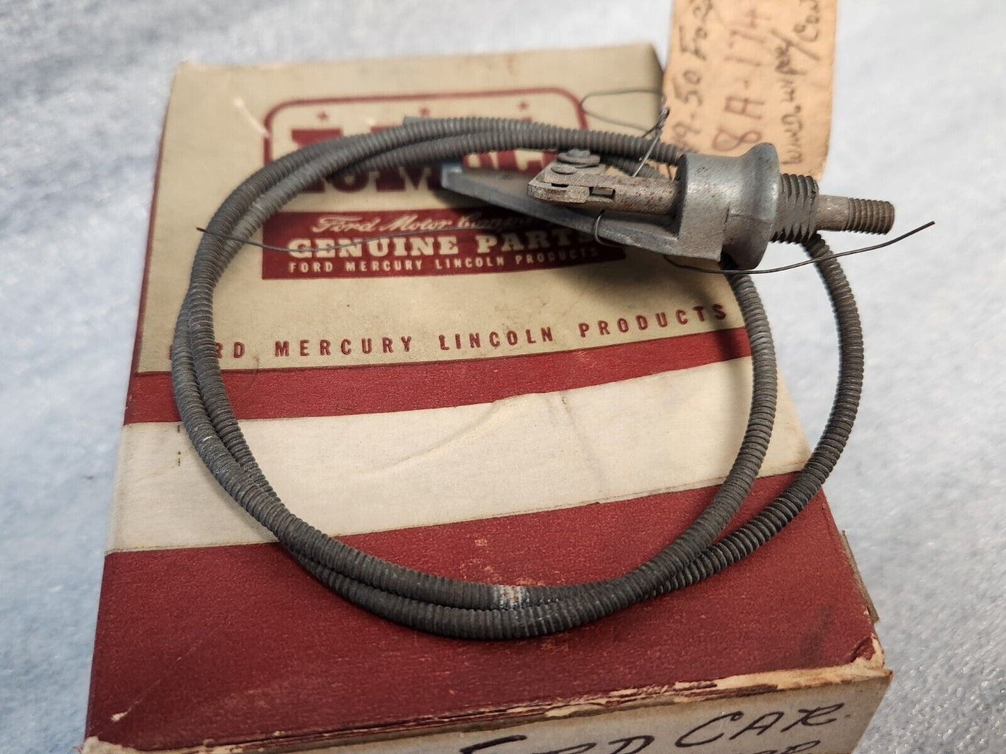 NOS 1949 1950 Ford car windshield wiper motor control cable Assy. 8A-17470-A