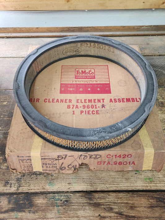 NOS 1957 Ford Fairlane Ranchero Custom 223 6 cyl Air Cleaner Element B7A-9601-A