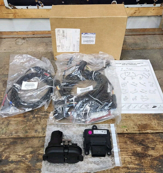 NEW OEM Mopar Trailer Tow Wiring Harness 2019 - 2023 Jeep Cherokee 82215686AB