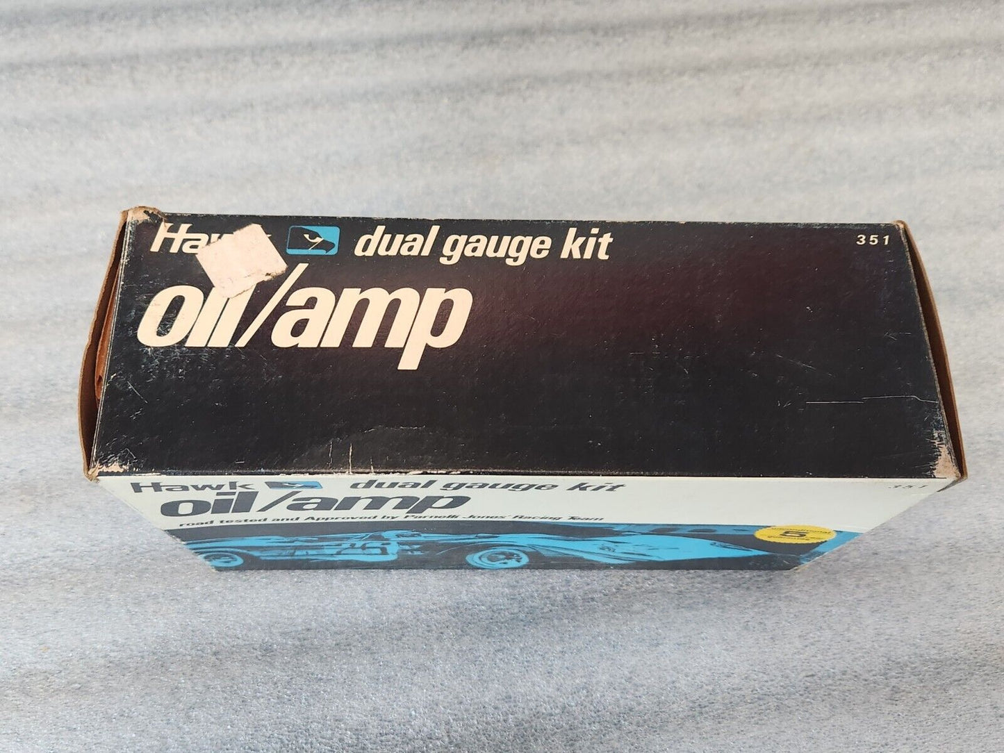 NOS HAWK CHROME DUAL GAUGE KIT Oil Amp & Panel Hot Old Low Rat Ford Dodge Chevy