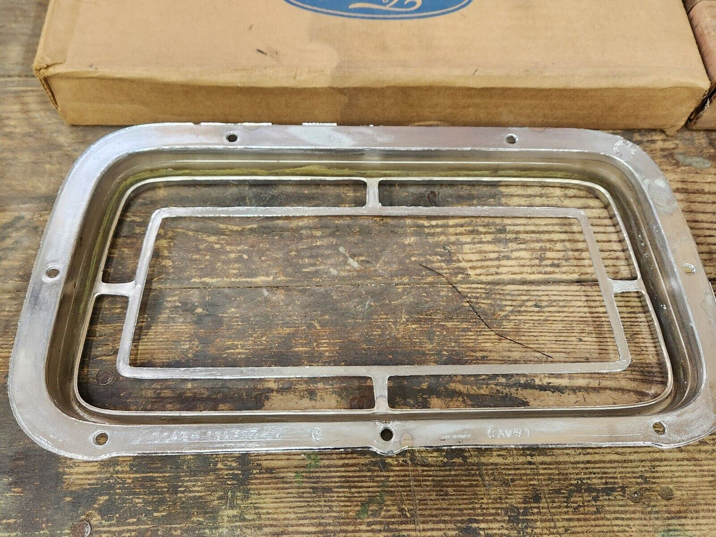 NOS OEM 1970 Ford Galaxie LTD Pair of Tail Lamp Bezels D0AZ-13489-A D0AZ-13489-B