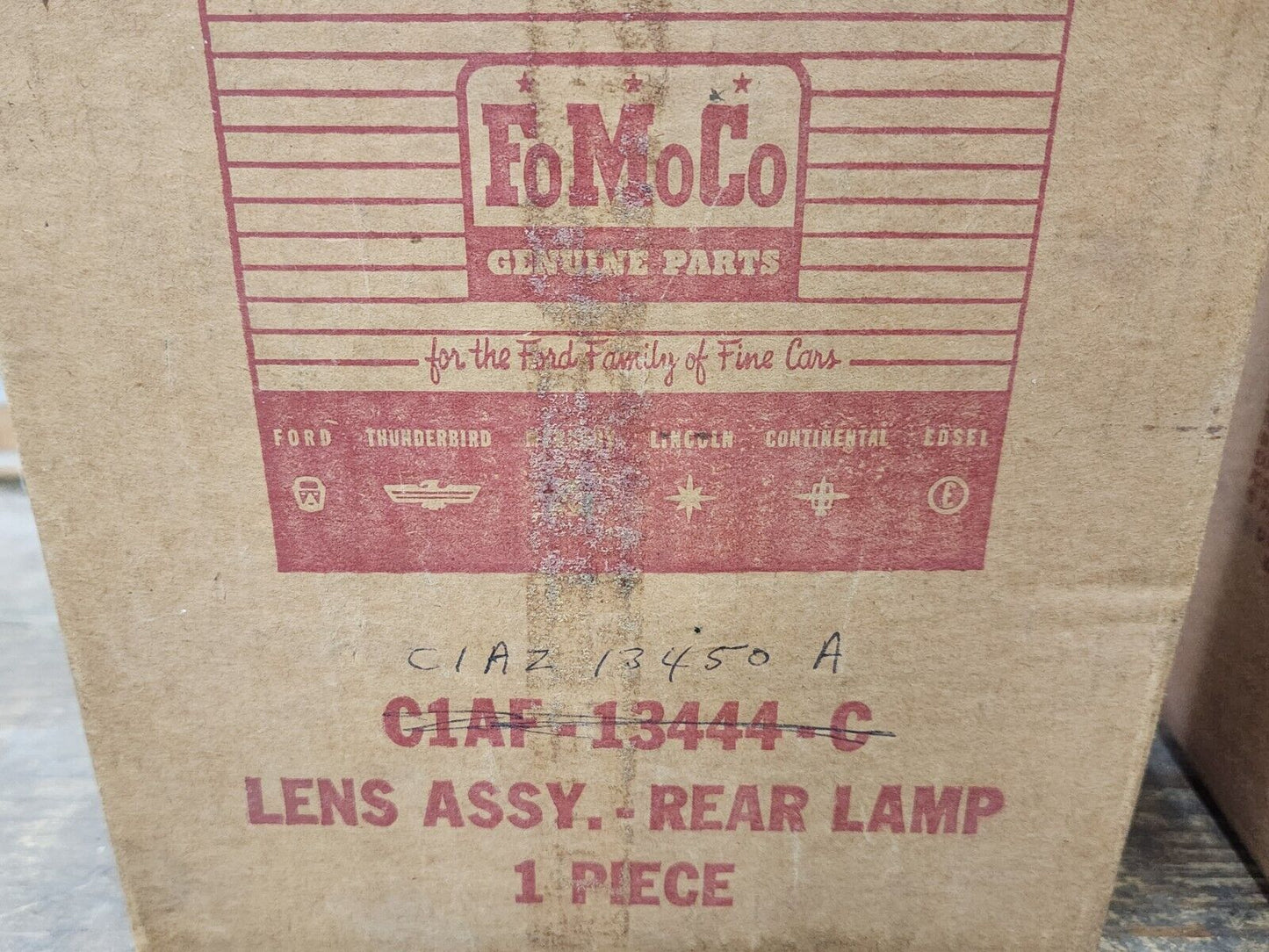 NOS OEM PAIR 1961 FORD FAIRLANE GALAXIE TAIL LIGHT LAMP LENS W/O BACK UP NIB