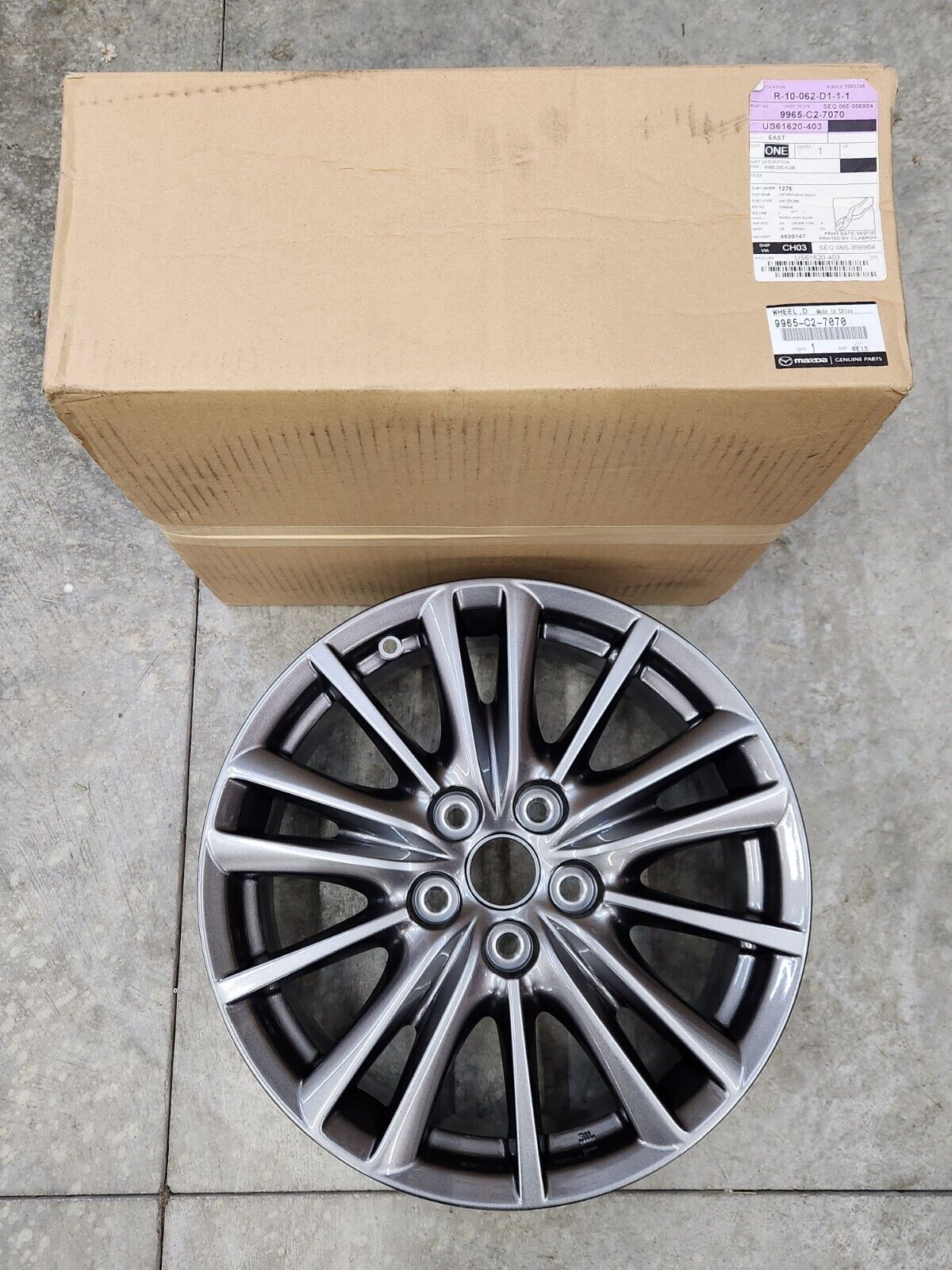NEW GENUINE 2017-2024 MAZDA CX-5 17" WHEEL RIM Alloy 17X7J OEM 9965 C2 7070