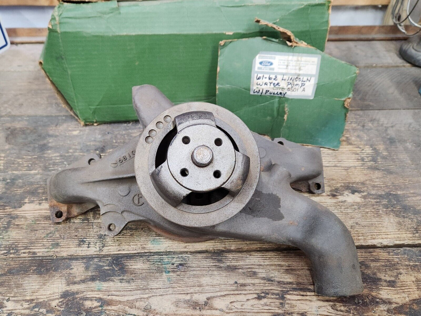 1961-62 Lincoln Continental 430 7.0 Rebuilt water pump C1VE-8505-A 5-1/2" pulley