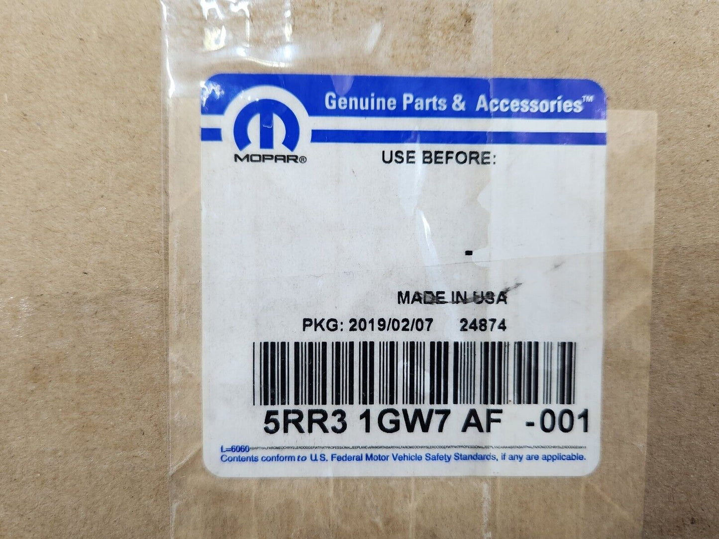 NEW 2017-2023 CHRYSLER PACIFICA REAR LH SLIDING DOOR EXTERIOR HANDLE 5RR31GW7AF