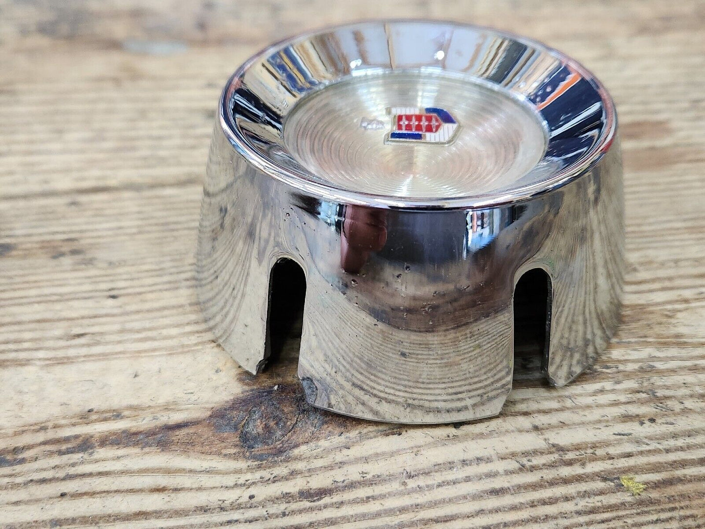 1958 Mercury Horn Cap Chrome Steering Wheel Center Button Emblem