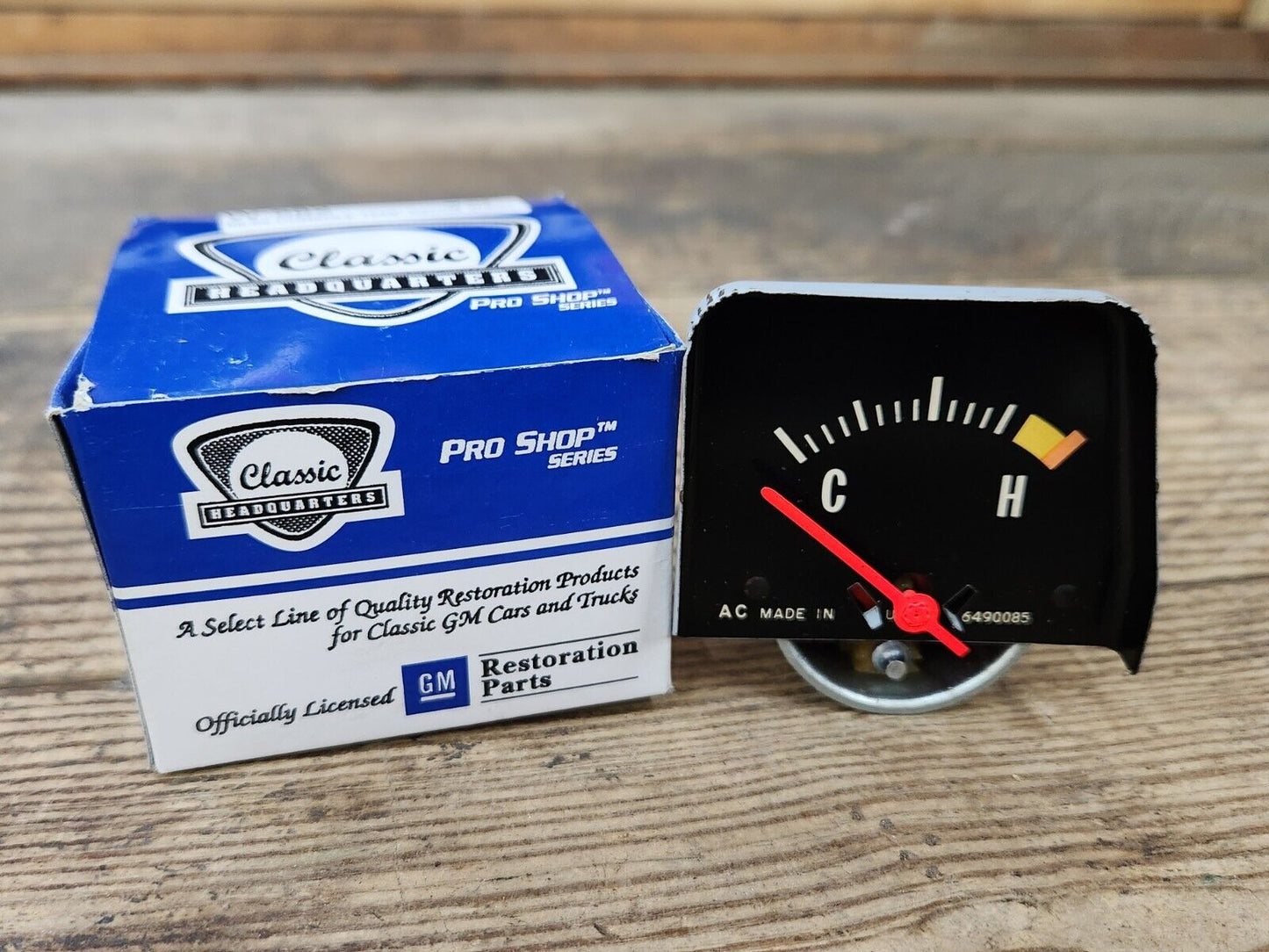 NEW Black Console Temp Gauge For 1968-1976 Camaro Chevy II Nova Ventura GTO