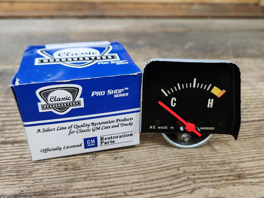NEW Black Console Temp Gauge For 1968-1976 Camaro Chevy II Nova Ventura GTO