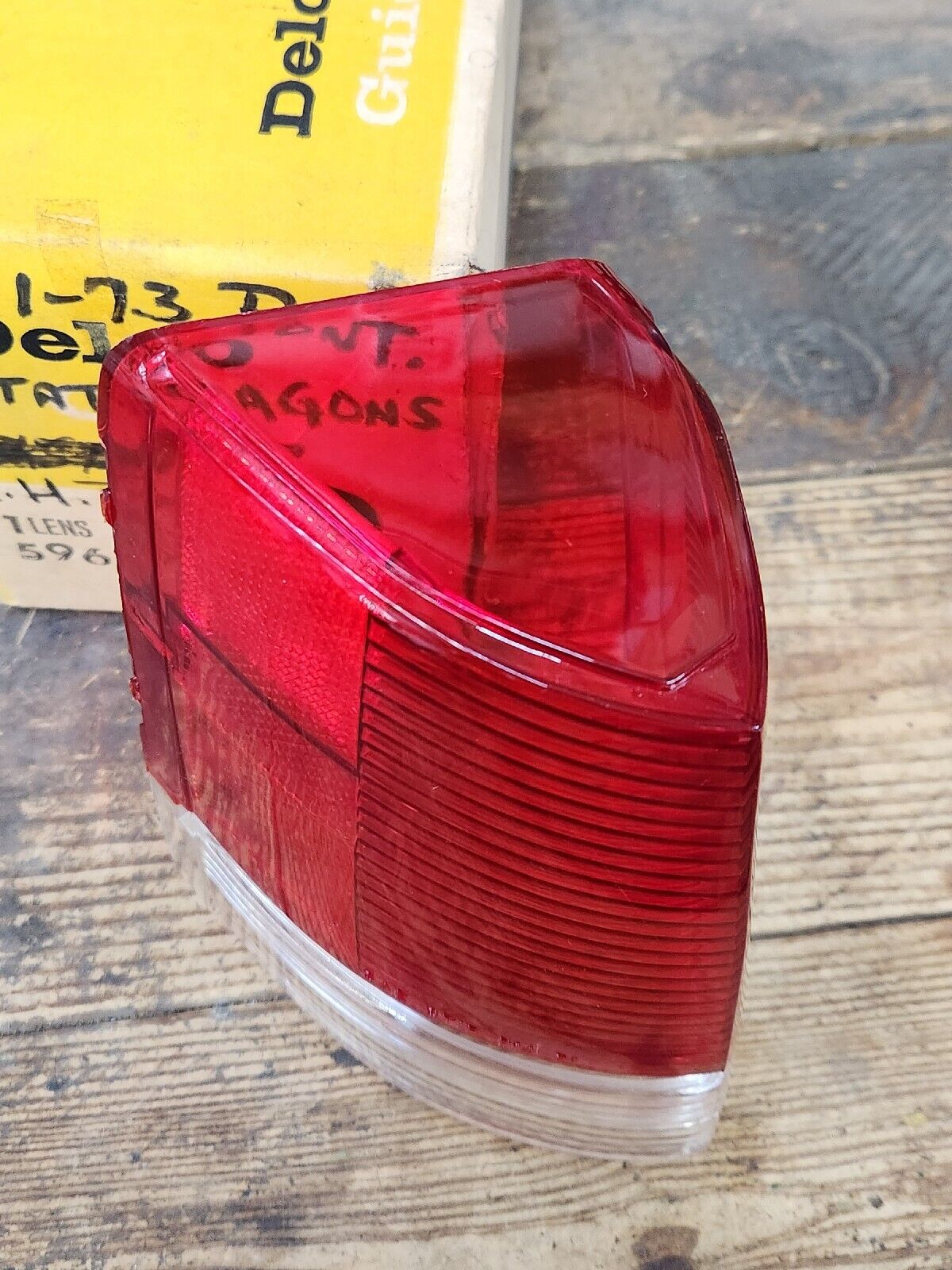 NOS 5963715 OEM GM 71 72 73 PONTIAC Station WAGON L/H TAIL LIGHT BACKUP LENS NEW