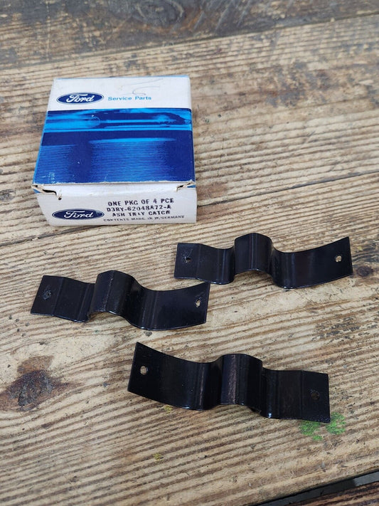 NOS 1973 1974 MERCURY CAPRI REAR CONSOLE ASHTRAY CATCH LOT OF 3