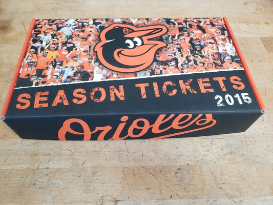 Baltimore Orioles 2015 Season Tickets Box MLB Baseball Collection FREE SHIPPING