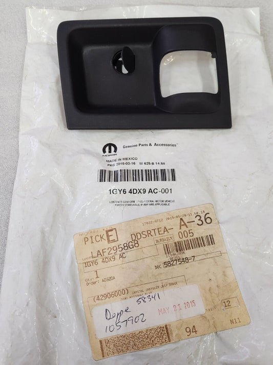 NEW OEM 13-19 RAM 1500 2500 3500 4500 RELEASE HANDLE BEZEL REAR R/H 1GY64DX9AD