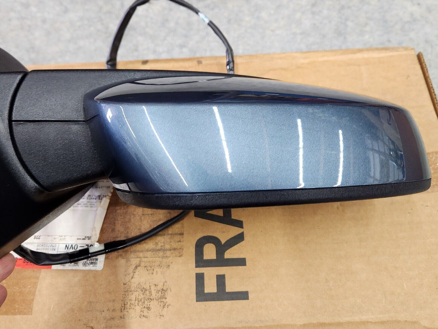 OEM GM 08-13 CHEVY LTZ SILVERADO FULL POWER MIRROR RH PASS SIDE GRAY 25775684