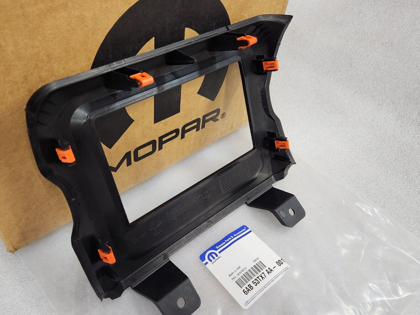 NEW OEM 2018-2023 Jeep Wrangler JL Gladiator JT 7.0" Radio Trim Bezel Surround