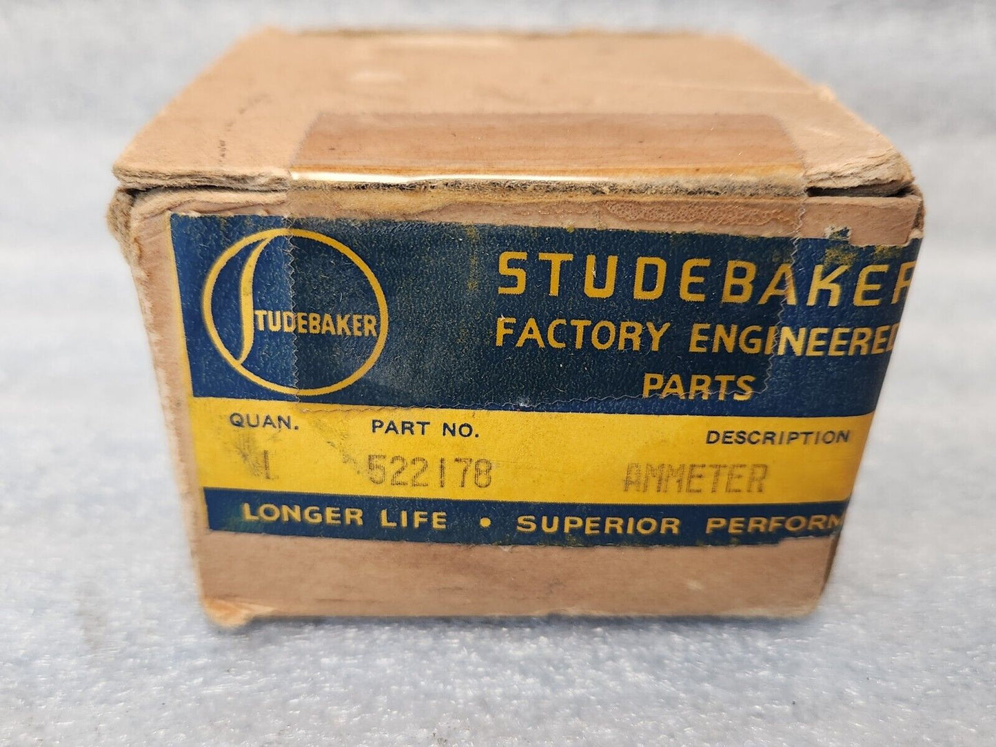 NOS OEM 1947 1948 1949 Studebaker Champion Commander Ammeter Amp Gauge 522178