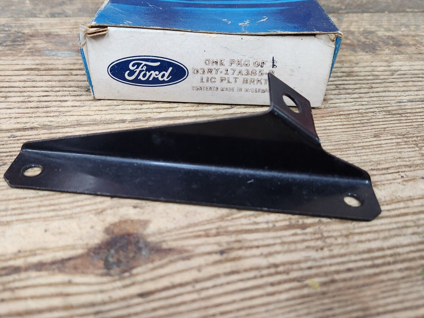 NOS OEM 1973 Mercury Capri License Plate Bracket D3RY-17A385-B