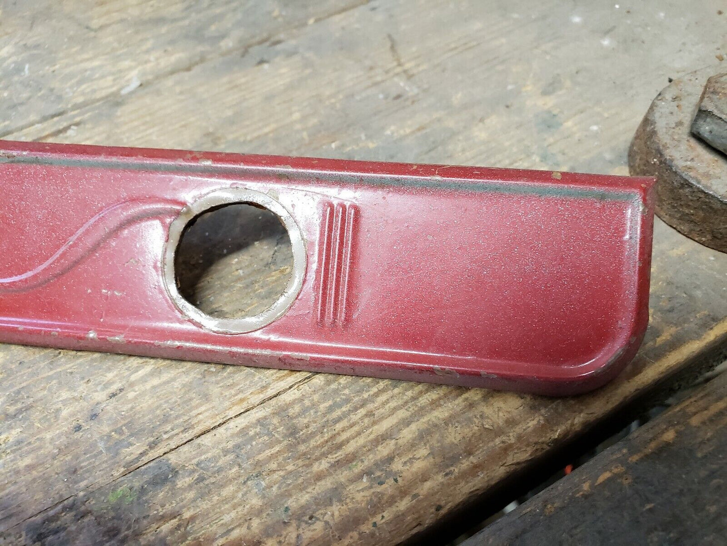 1941 STUDEBAKER M Series Truck Car Dash Radio Delete Plate Cover Trim Original