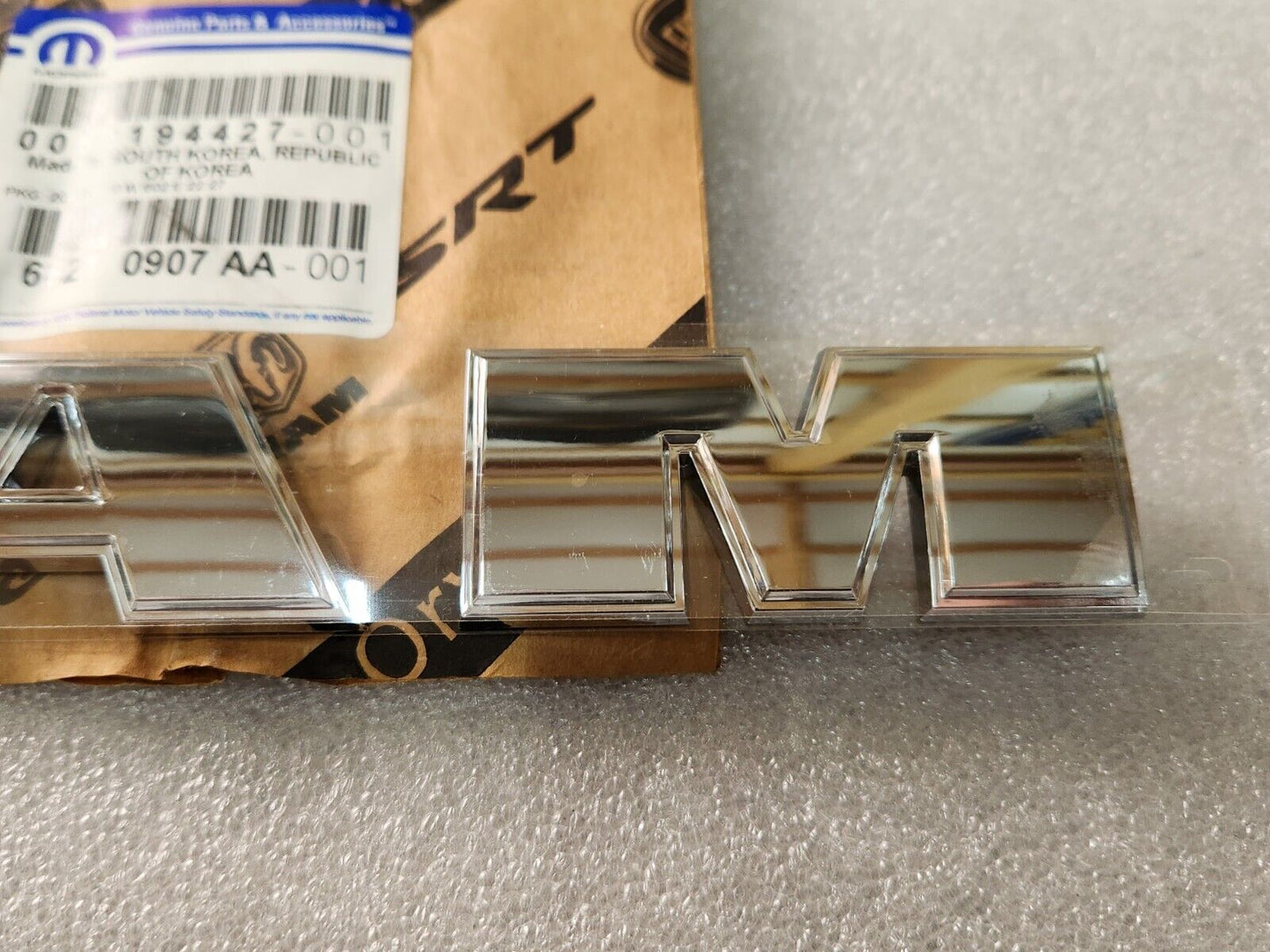 NEW OEM 2014-2020 RAM Promaster rear door chrome Nameplate Emblem 68210907AA