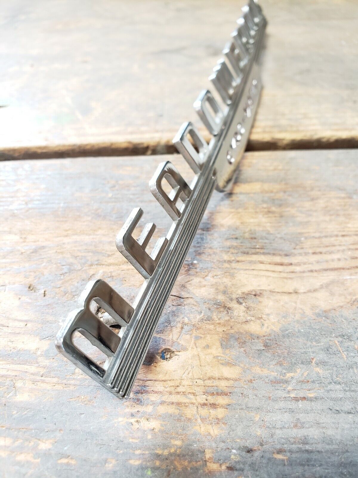 1949-1952 Dodge Meadowbrook Fender Script Emblem Badge #1434648 OEM MoPaR