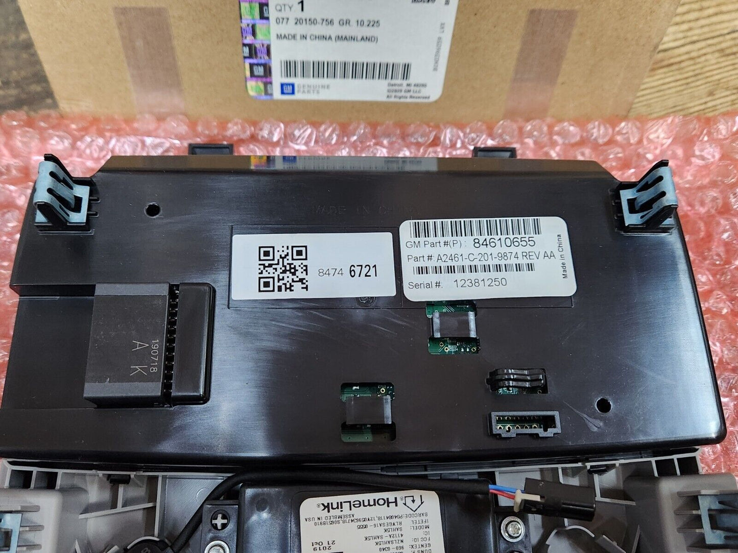 NEW OEM 2018-21 CHEVROLET EQUINOX FRONT ROOF CENTER CONSOLE NO SUNROOF 84610655