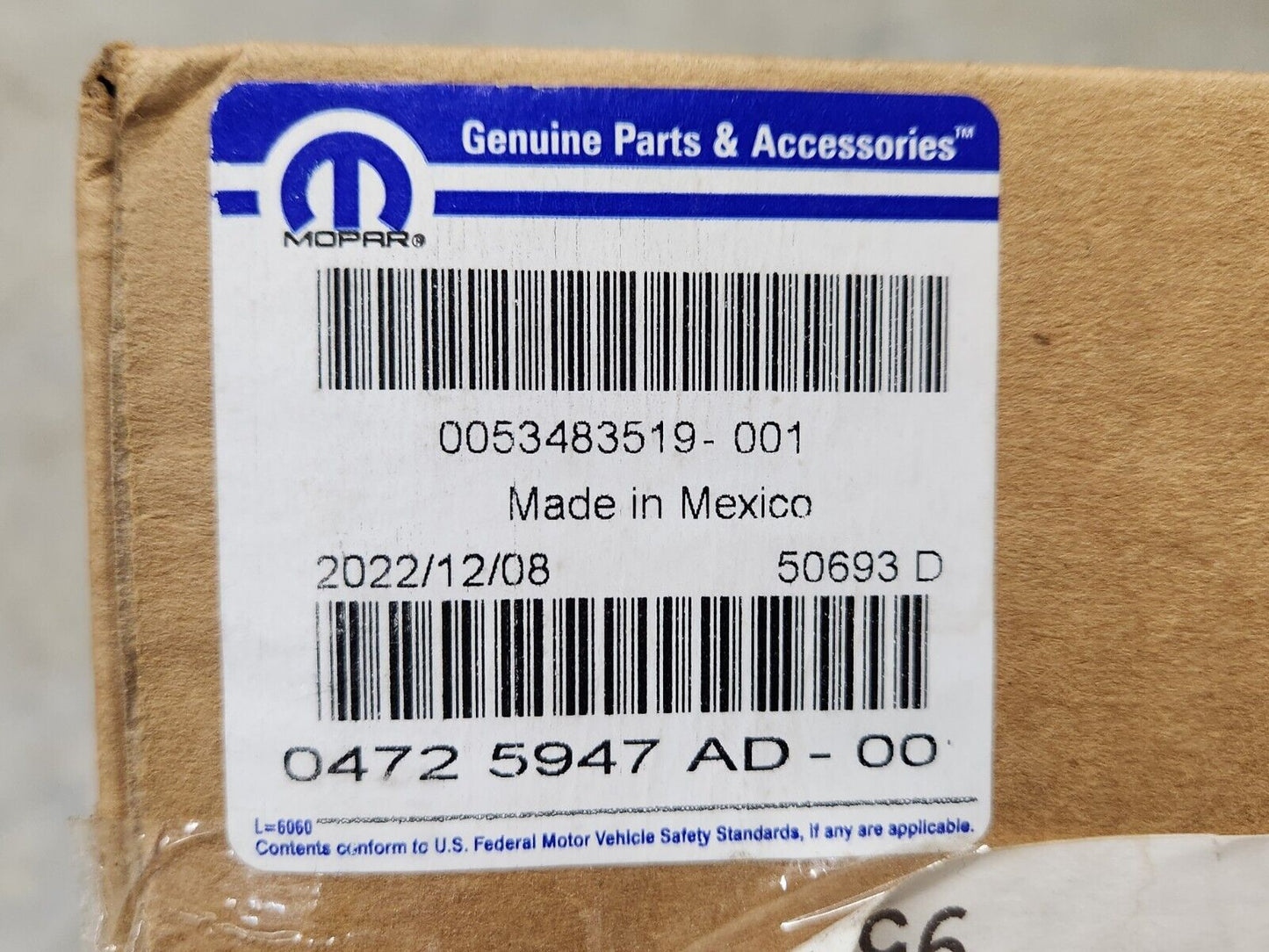 2014-2020 RAM PROMASTER 1500 2500 3500 REAR LH SIDE TAILLIGHT LAMP OEM MOPAR NEW