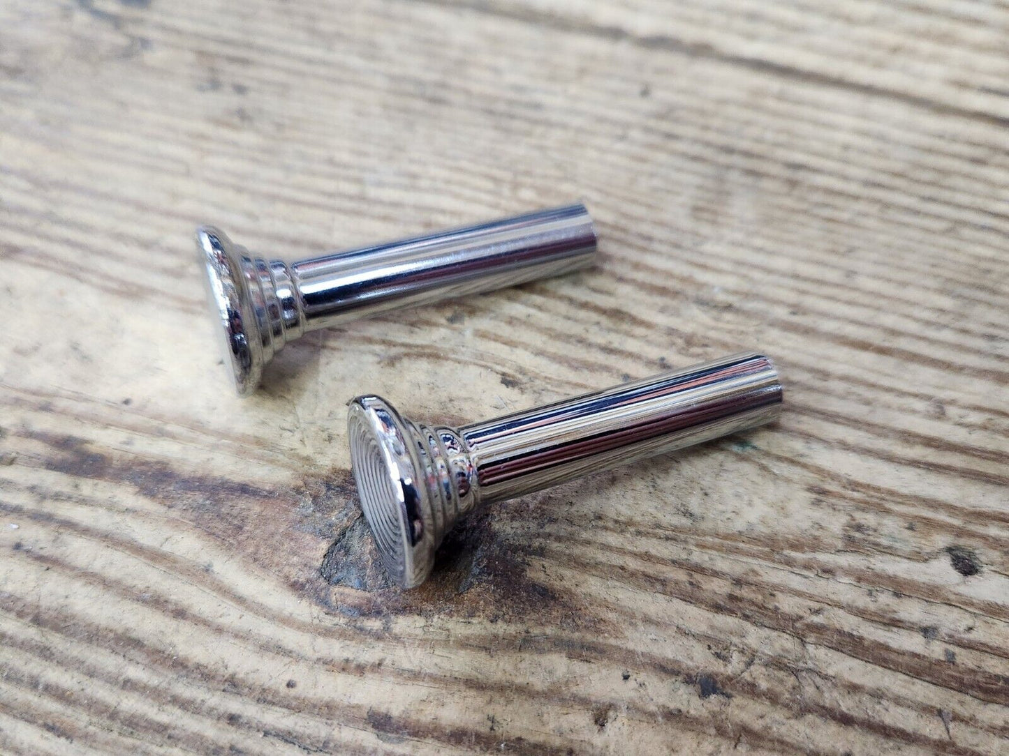 1960's Buick Olds Pontiac Chevy Chrome Metal Door Panel Lock Stem Pull Knobs GM