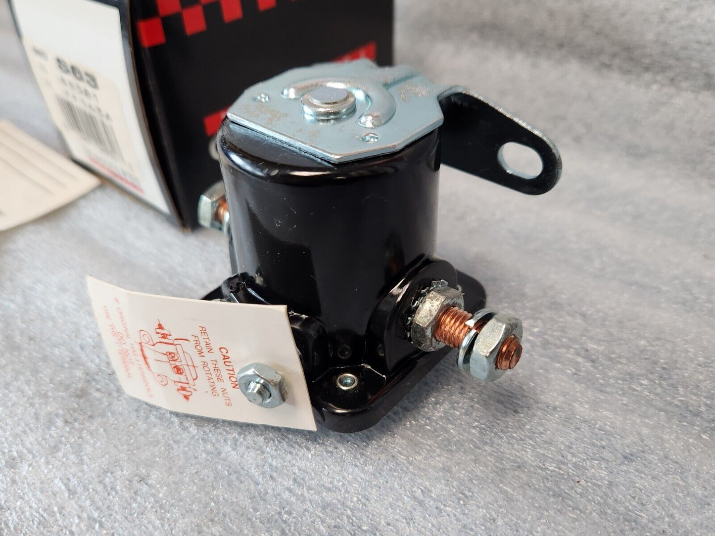 NEW Borg Warner Starter Solenoid S-63 12 Volt New Old Stock Hot Rod Rat Rod