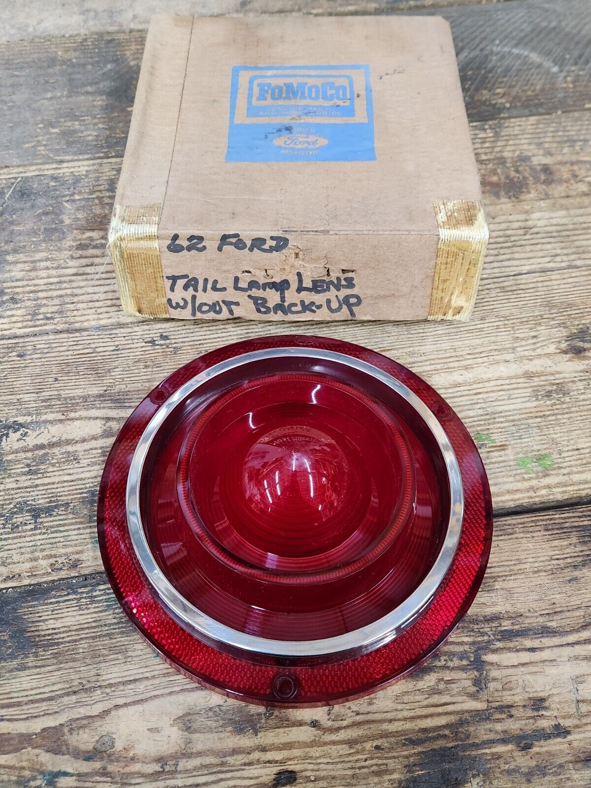 NOS OEM 1962 Ford Galaxie Taillight Lamp Lens Without Backup # C2AZ-13450-A