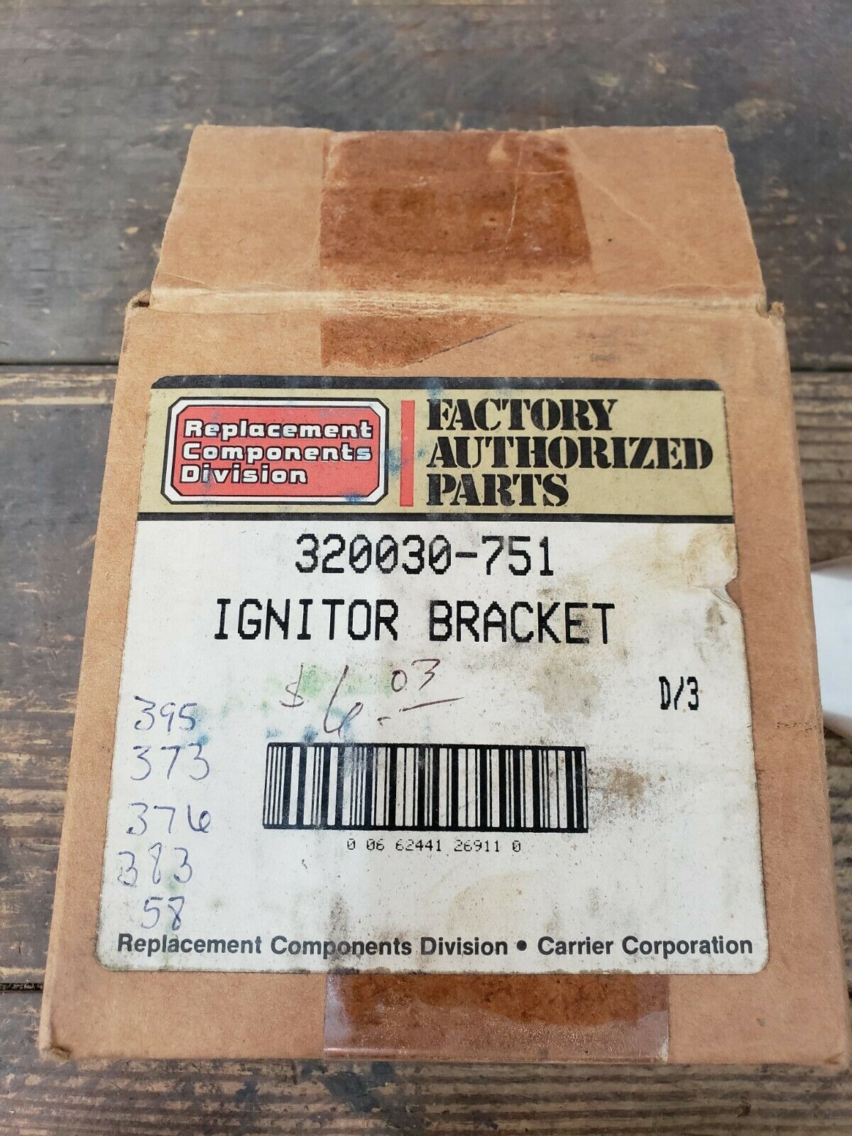 NEW UNITED TECHNOLOGIES IGNITER BRACKET KIT 320030-751 / 320030751 FREE SHIPPING