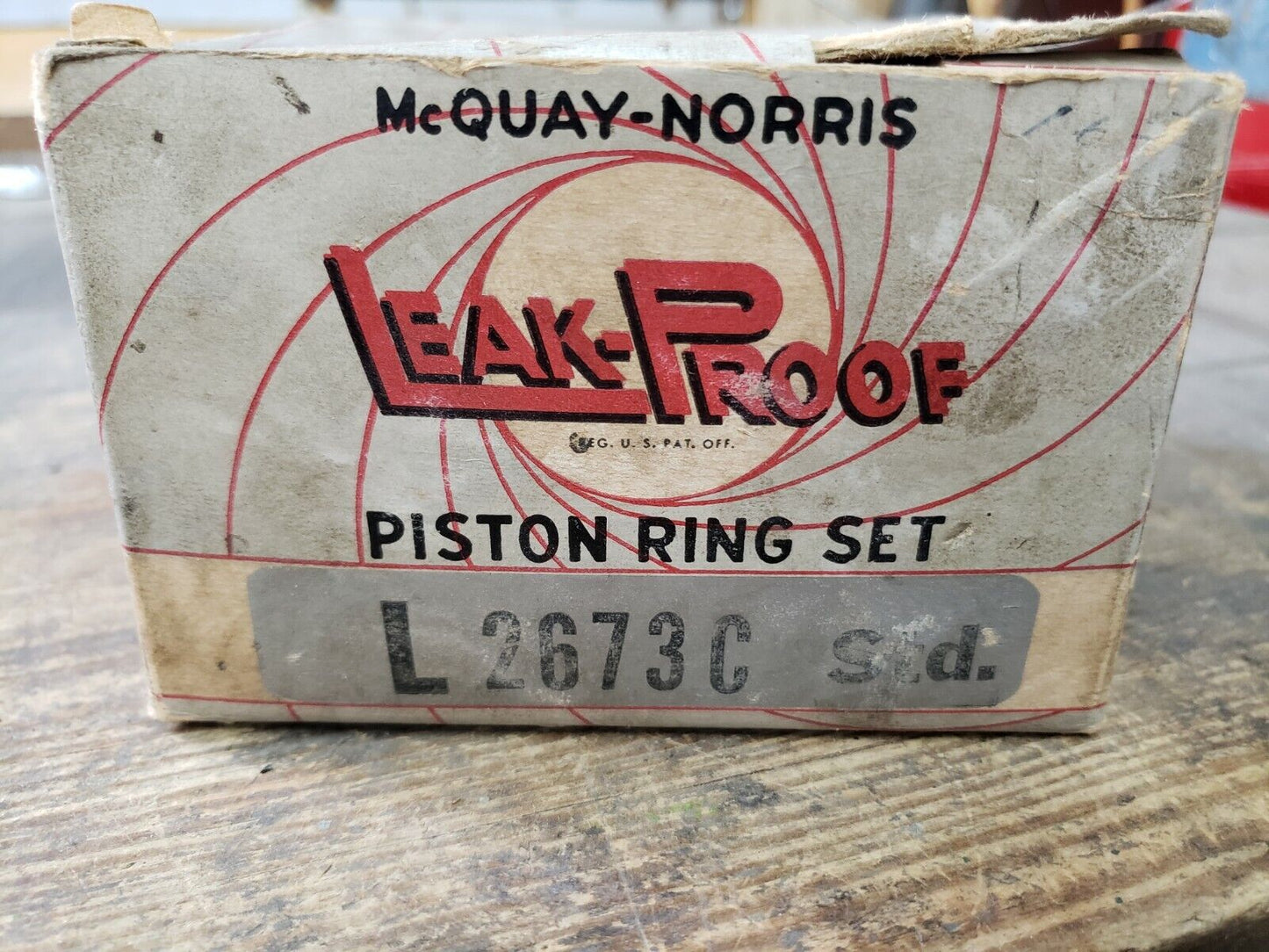 NOS NEW McQuay-Norris piston ring set L-2673C STD 1950-1952 CHEVROLET CHEVY STD