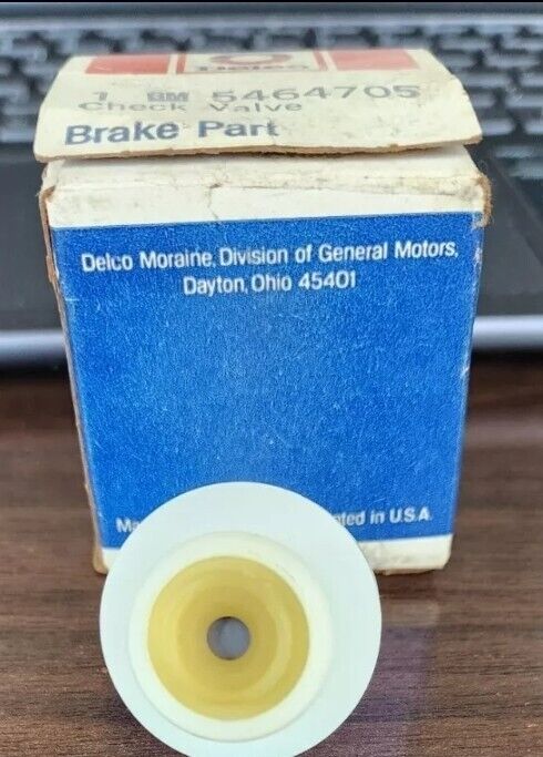 NOS OEM 1963 Corvette GM Delco Power Brake Booster Check Valve NCRS 5464705