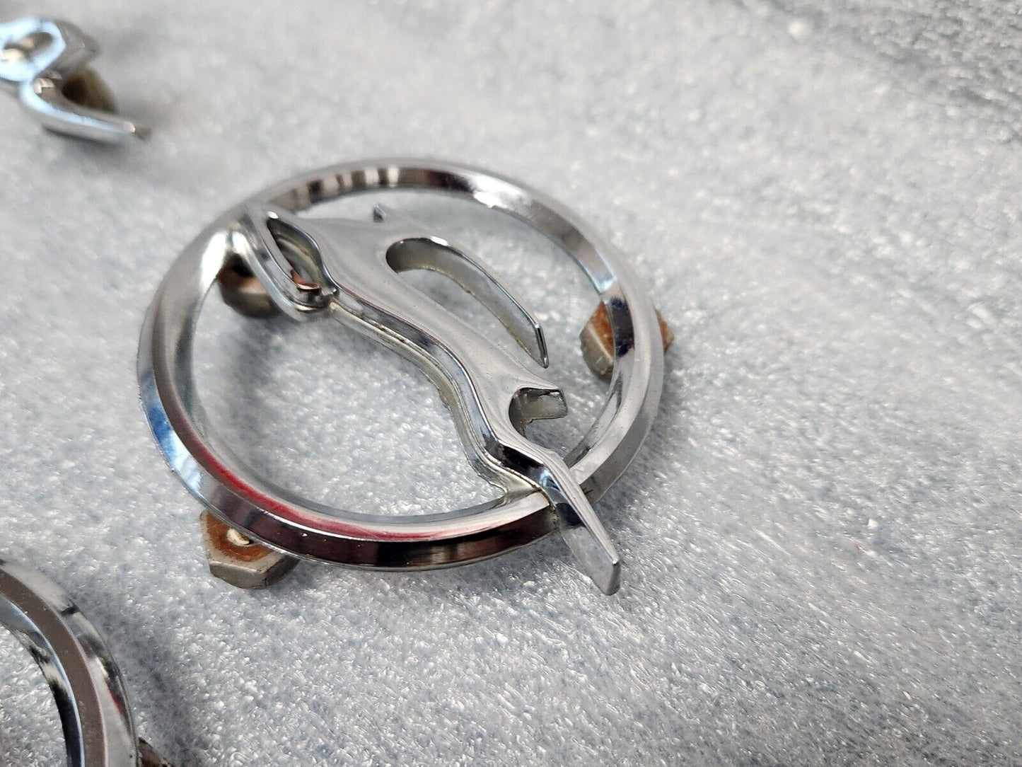 1962 Chevy Impala Rear Quarter Panel Emblems Scripts Deer Set Of 4 OEM GM