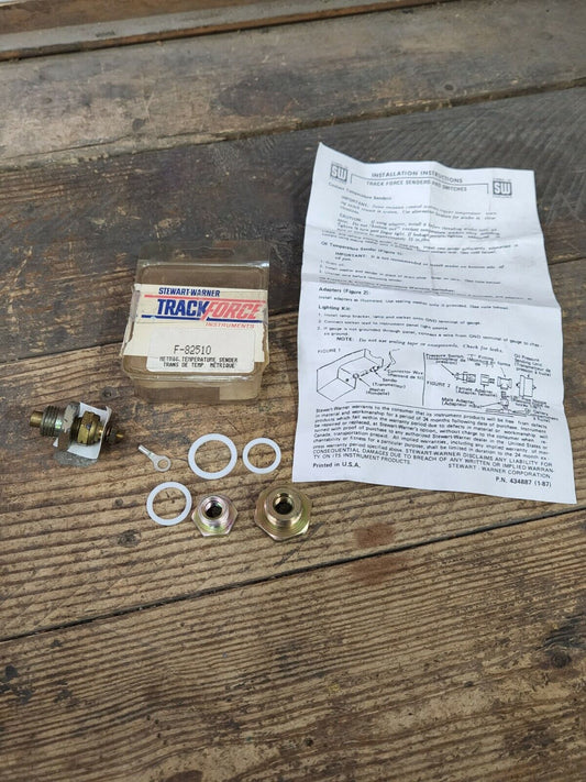 STEWART WARNER Track Force Vintage Metric Temperature Sender Kit Mopar Ford GM