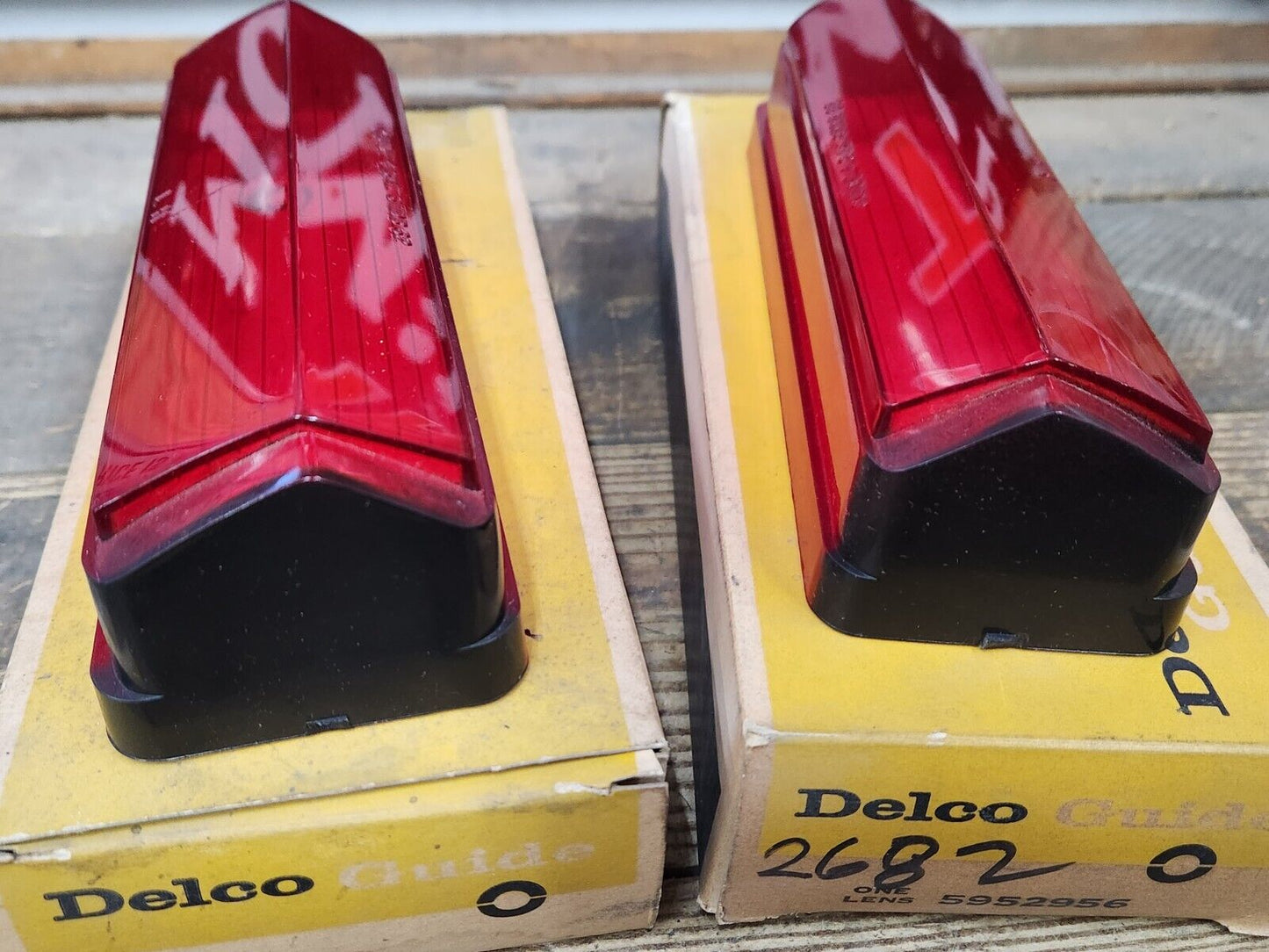 NOS OEM 1962 Buick LeSabre Invicta Stop Tail Light Lenses Pair L & R 5952955 56