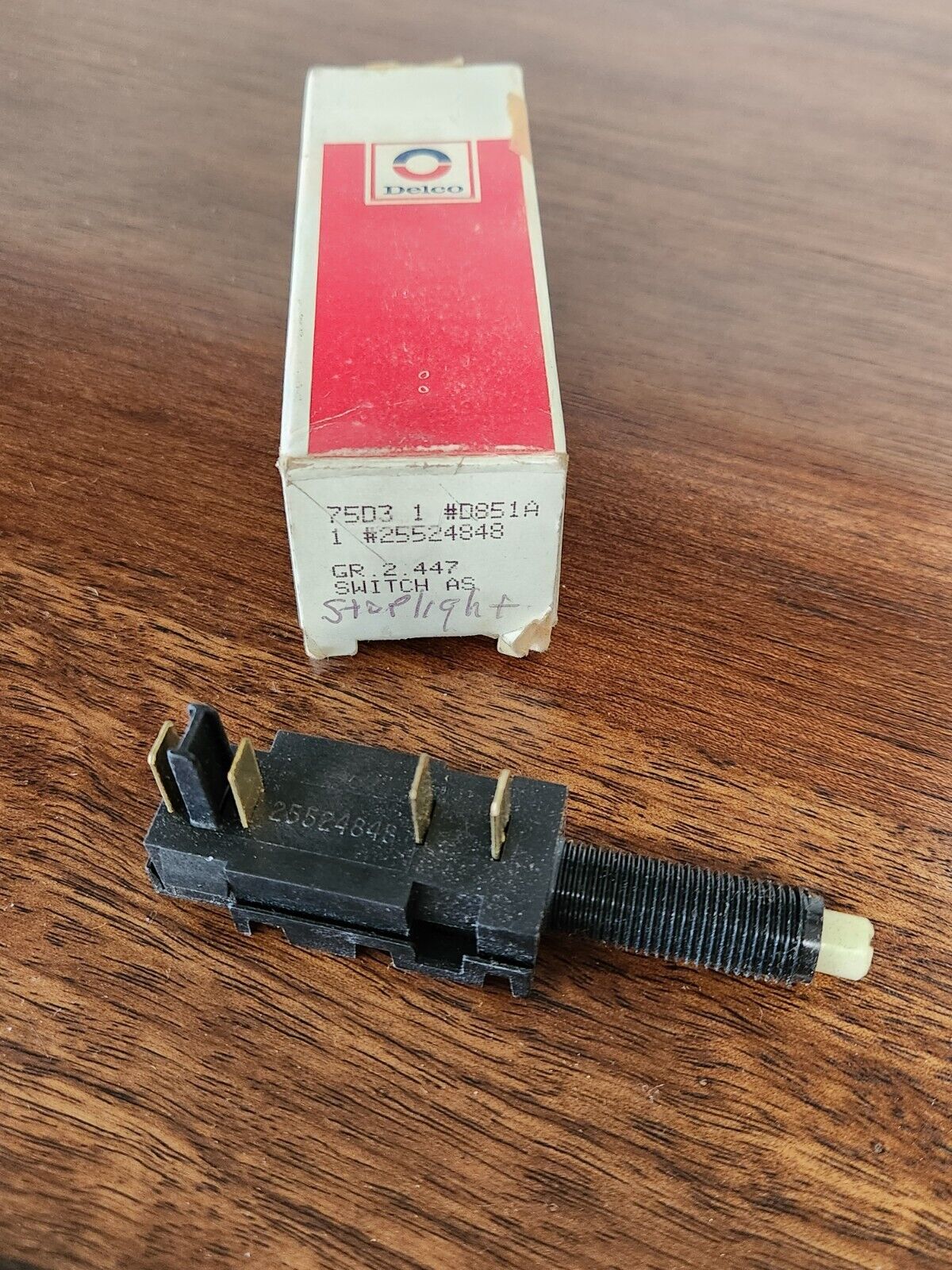 NOS OEM 25524848 Stop Lamp Switch 1984-1989 Chevy Corvette Delco